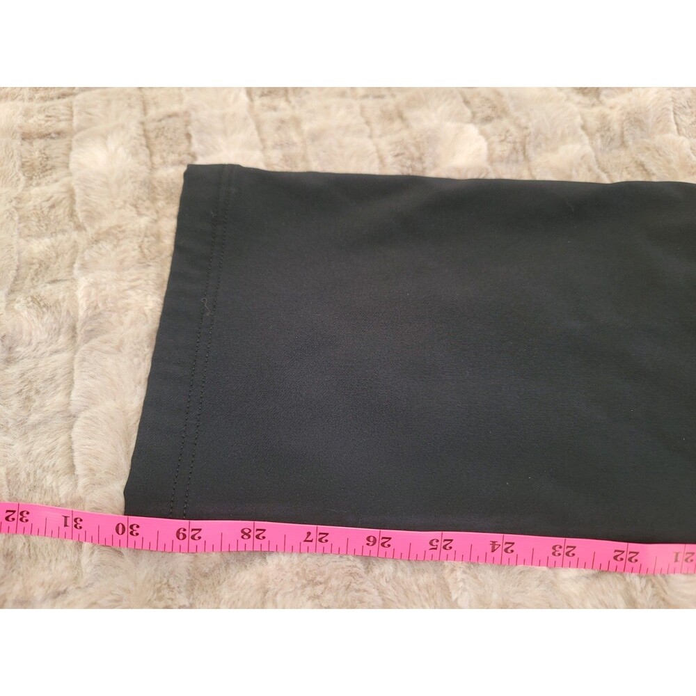Eddie Bauer Women's Black Fleece Lined Pants Medium Elastic Waist Drawstring - Picture 5 of 6